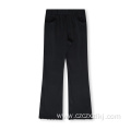 Women's american style solid color flared sweatpants